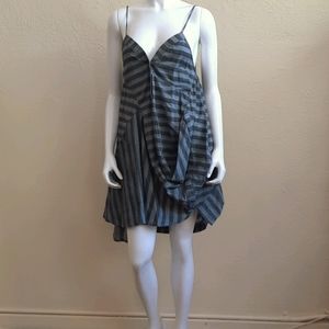 Nicholas K Artsy Striped Cotton Dress